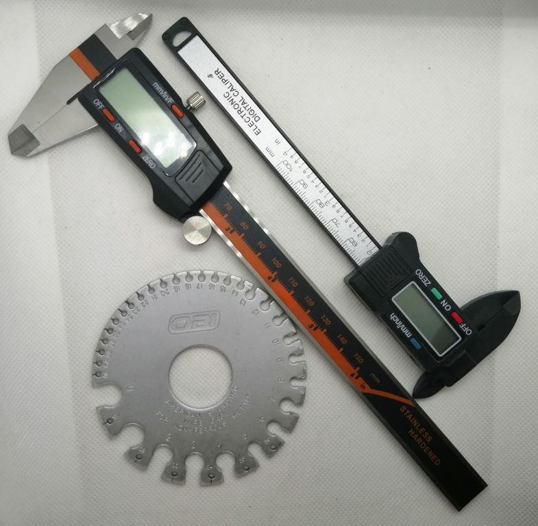 Calibrador de disco, calibrador digital, vernier, calibrador fraccionario, pie de rey